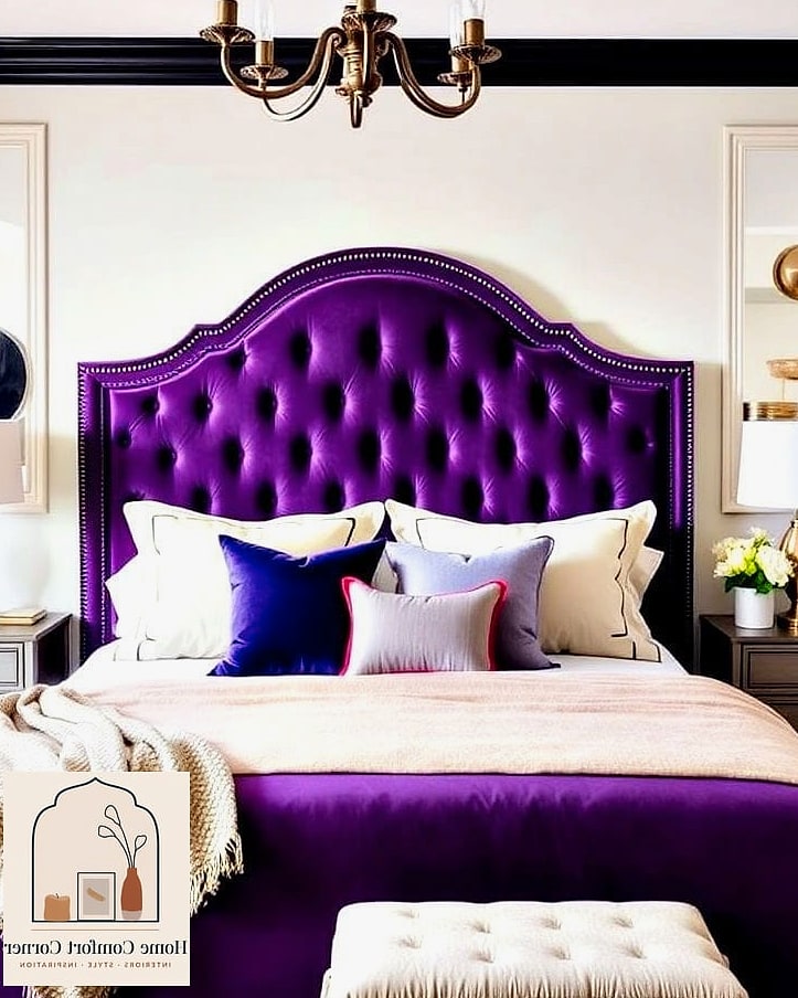 Purple Statement Headboard