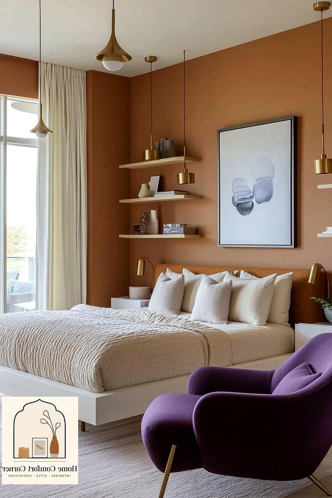 Purple and Terracotta Color Scheme
