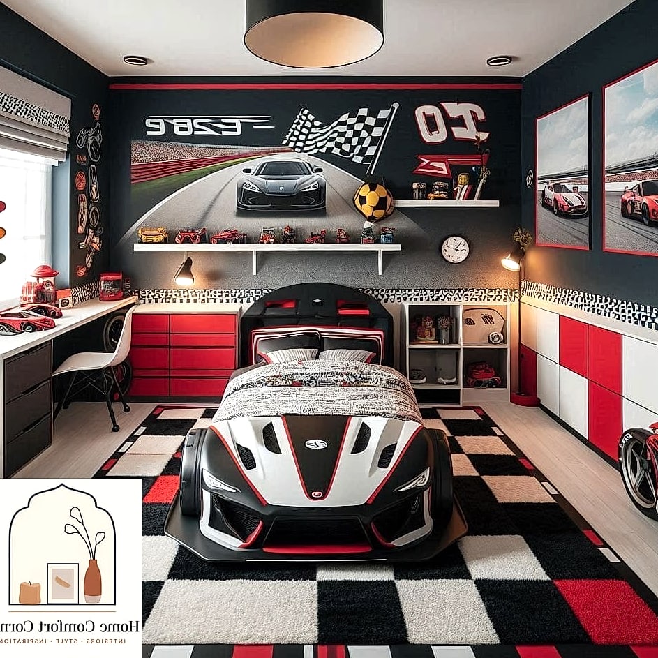 Race Track or Roadway Rug