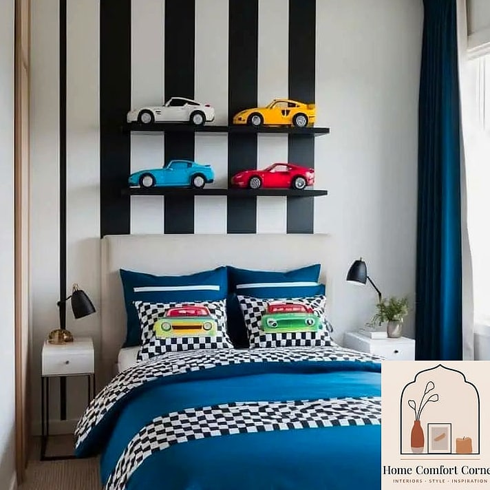 Racing Stripe Accent Wall