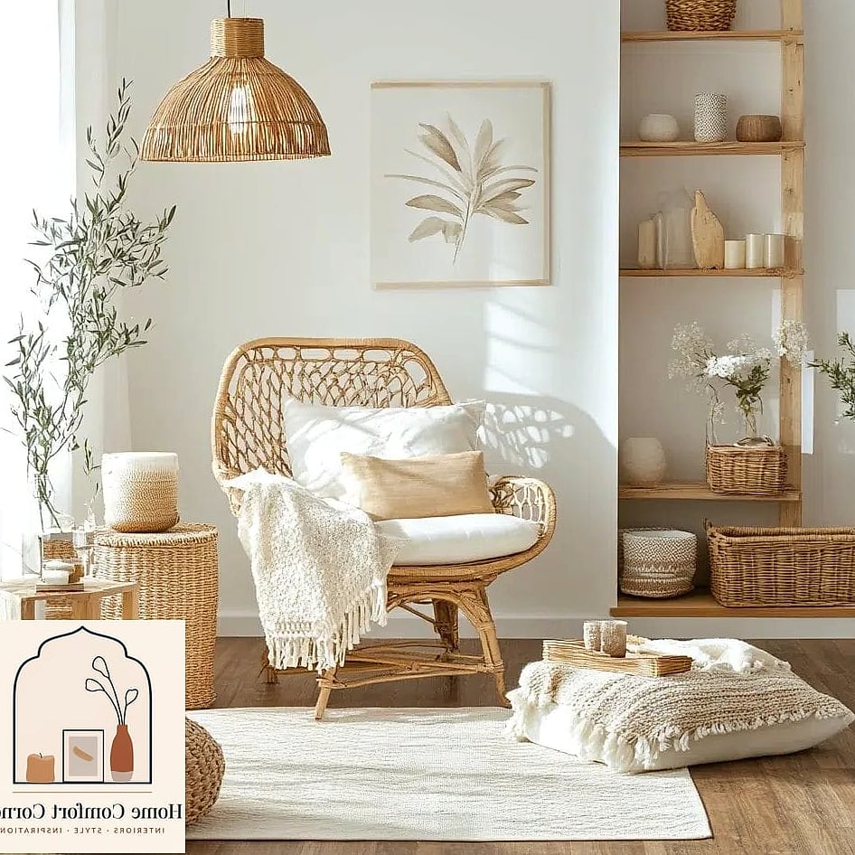 Rattan and Wicker Accents for Natural Texture