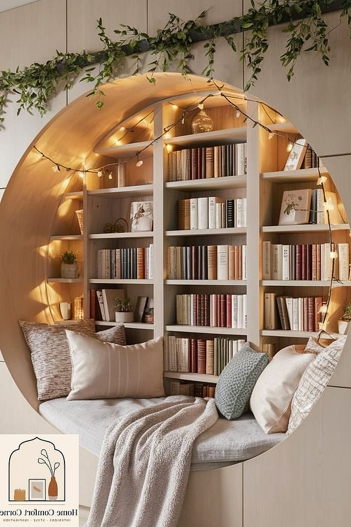 A Reading Corner Built Around One Statement Chair