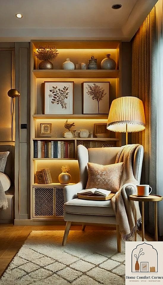 Reading Nook with a Statement Chair