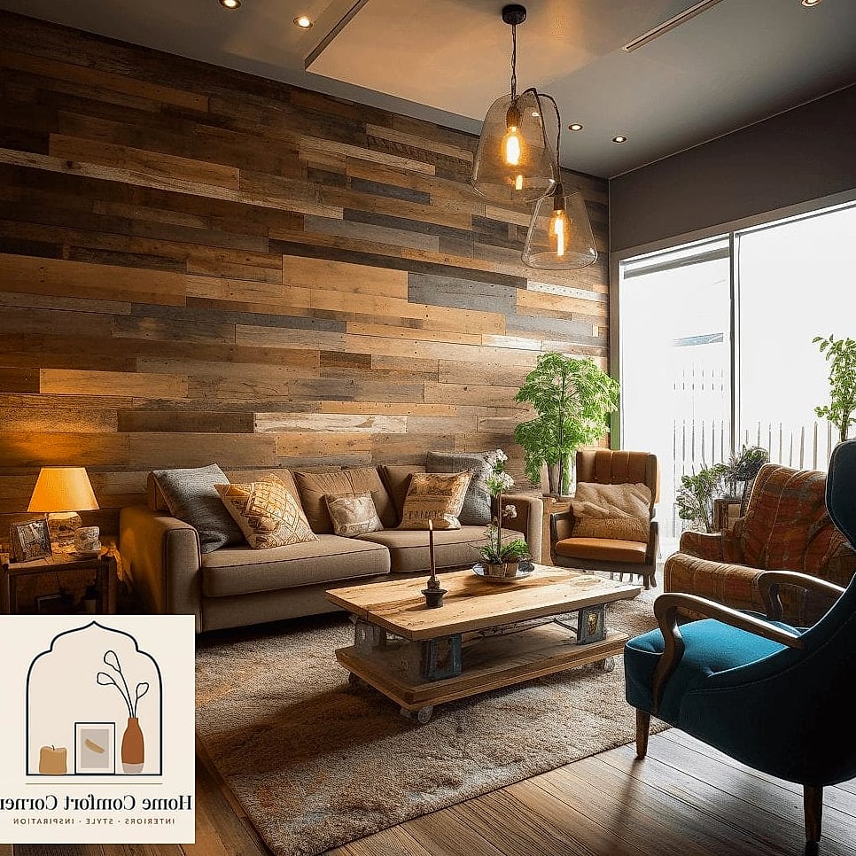 A Reclaimed Wood Accent Ceiling