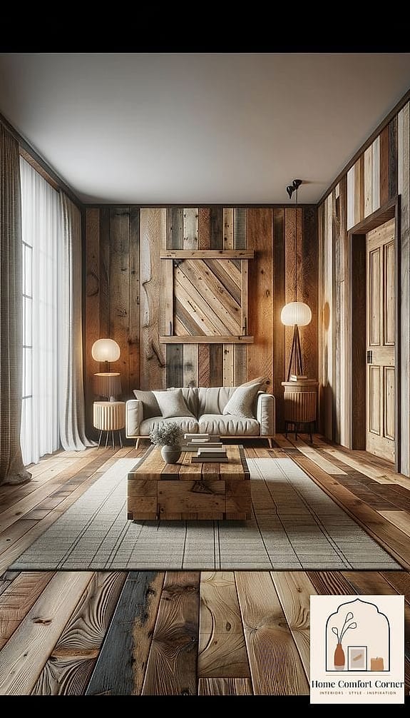 18 Vintage Interior Design Makeovers That Look Incredibly Expensive 2 Reclaimed Wood Beams Across the Ceiling