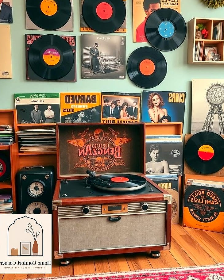 14 Indie Room Decor Inspiration Boards You'll Want to Copy 5 The Record Player Corner