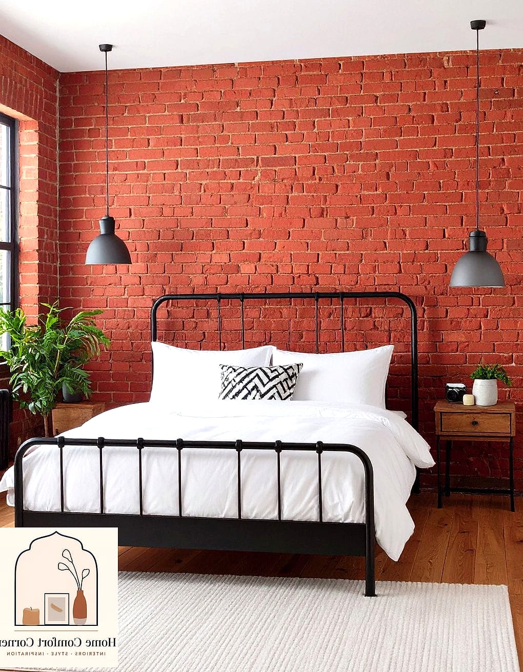 25 Red Room Decor Designs You Need to See Right Now 6 Red Brick Exposed Wall