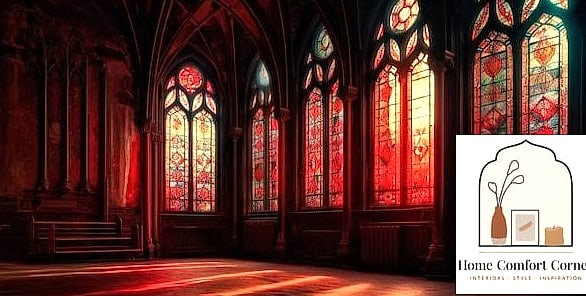 25 Red Room Decor Designs You Need to See Right Now 16 Red Stained Glass Window Accents