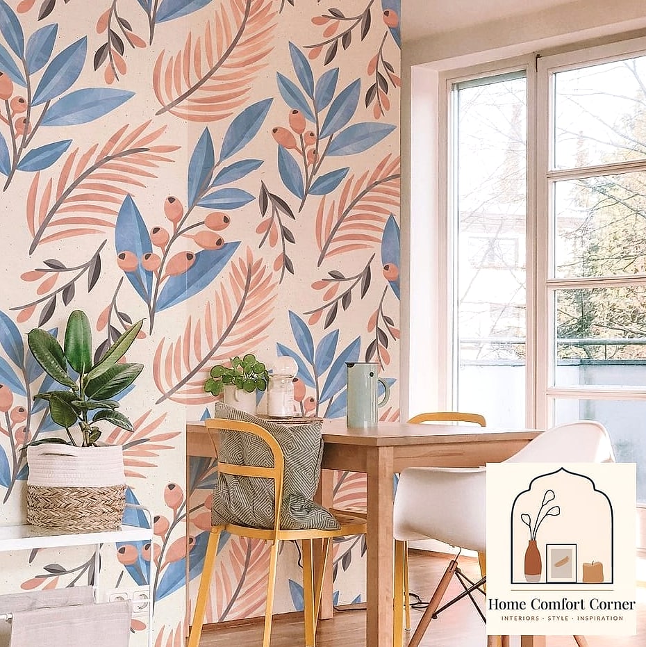 Removable Wallpaper in a Powder Room