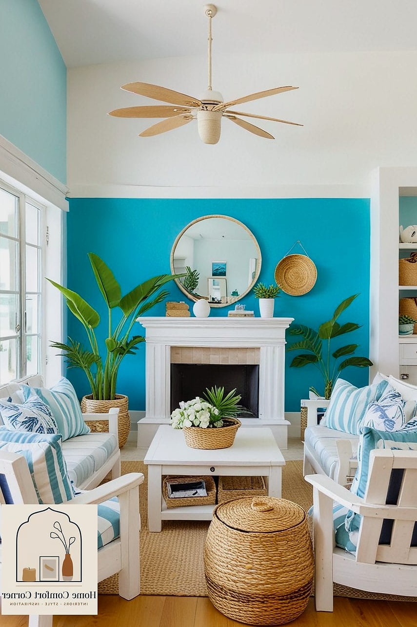 Repaint an Accent Wall in a Soft Color