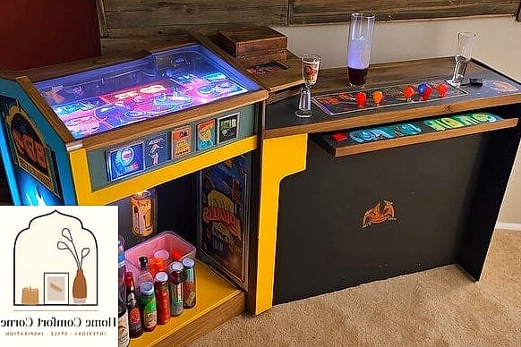 A Repurposed Bar Cart for Snacks and Controllers