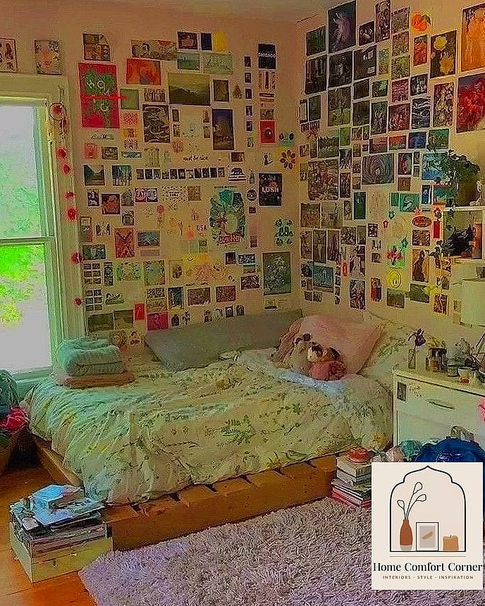 14 Indie Room Decor Inspiration Boards You'll Want to Copy 13 Repurposed Crate and Ladder Shelving