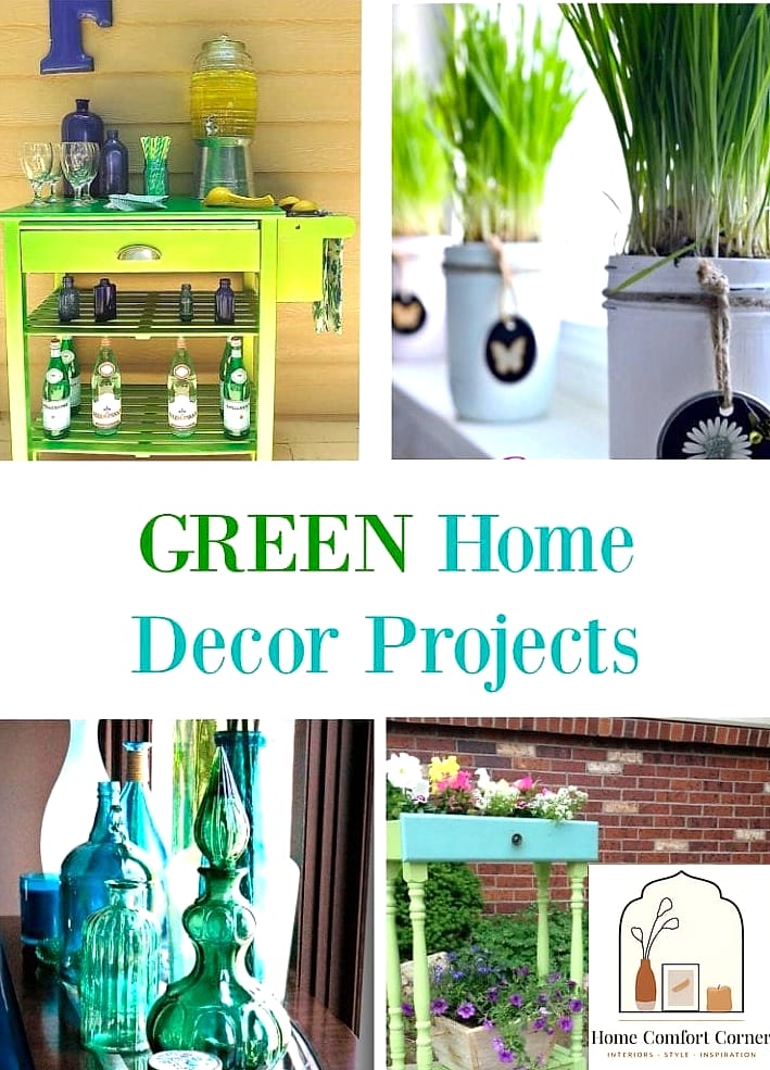 Repurposed Glass and Metal Decor
