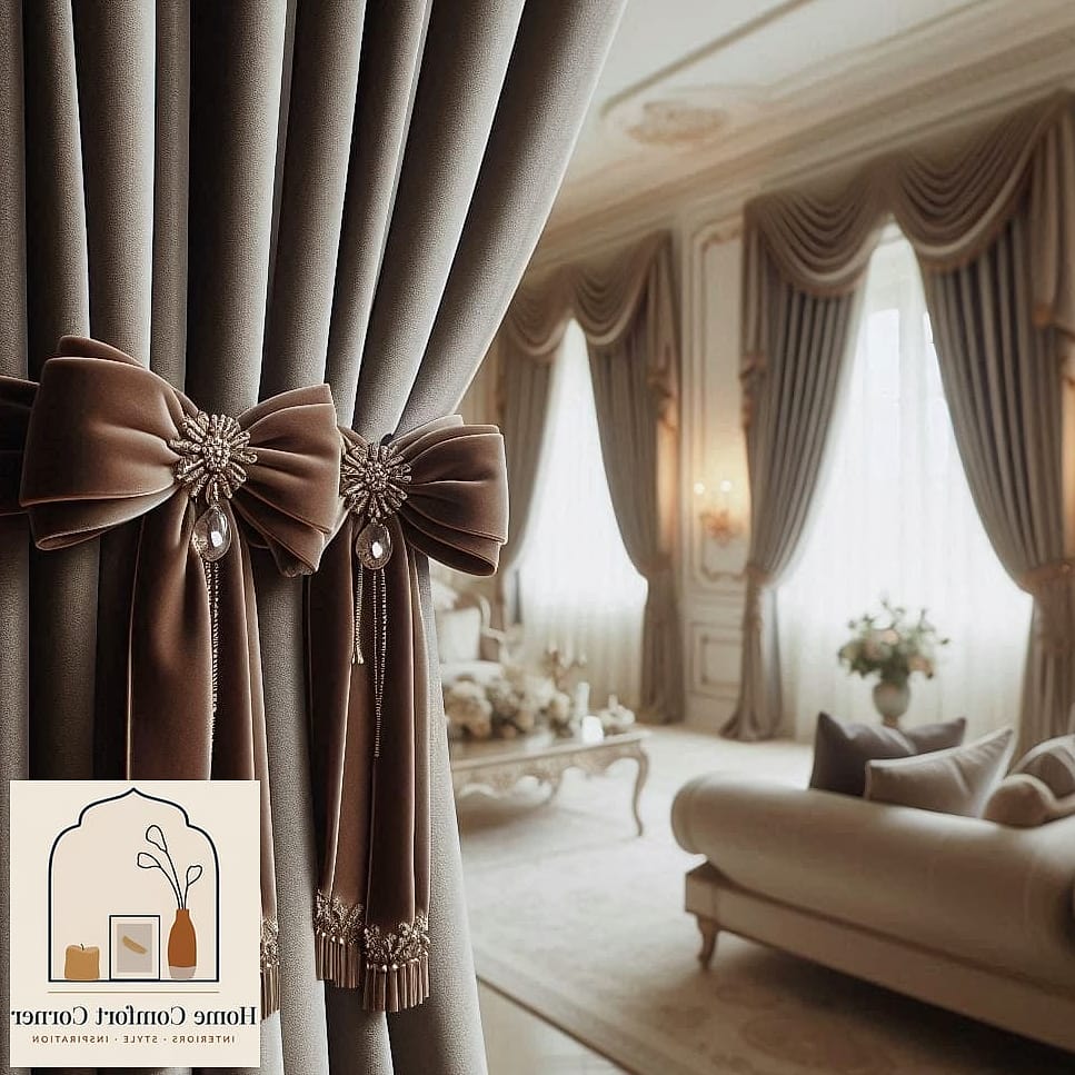 Ribbon Bow Curtain Tiebacks