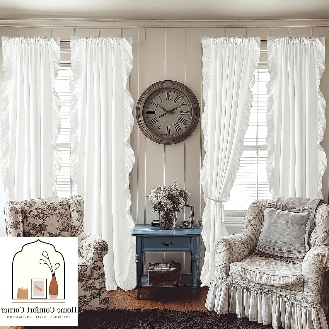Ruffled Curtains and Valances