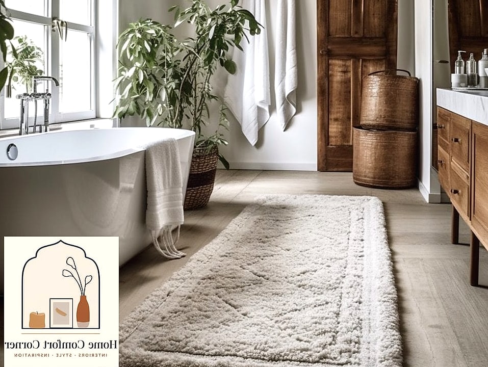 A Runner Rug Instead of a Bath Mat