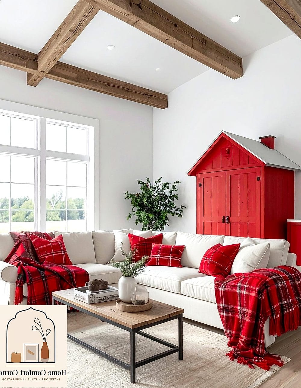 25 Red Room Decor Designs You Need to See Right Now 20 Rustic Red Barn Door