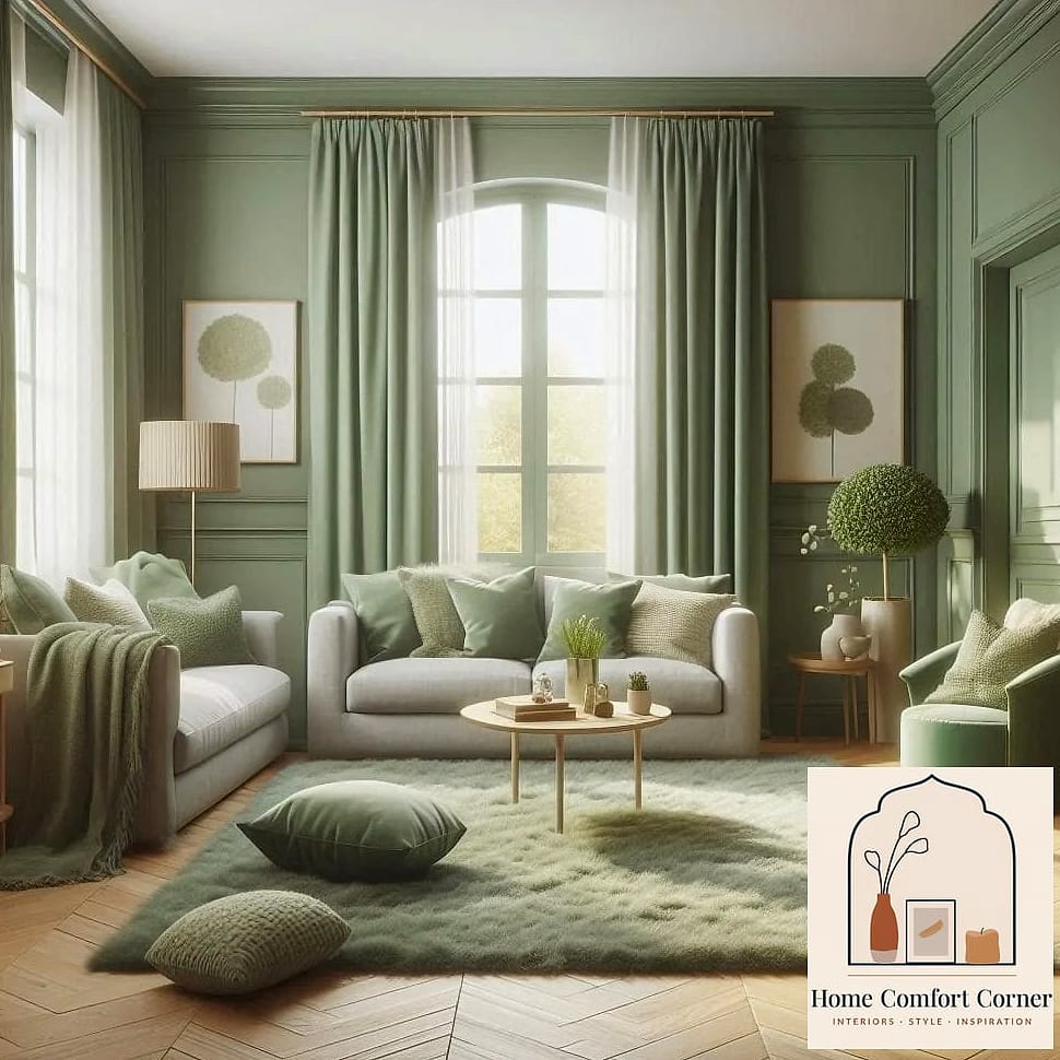 25 Green Room Decor Looks We're Obsessed With This Year 2 Sage Green Living Room Walls