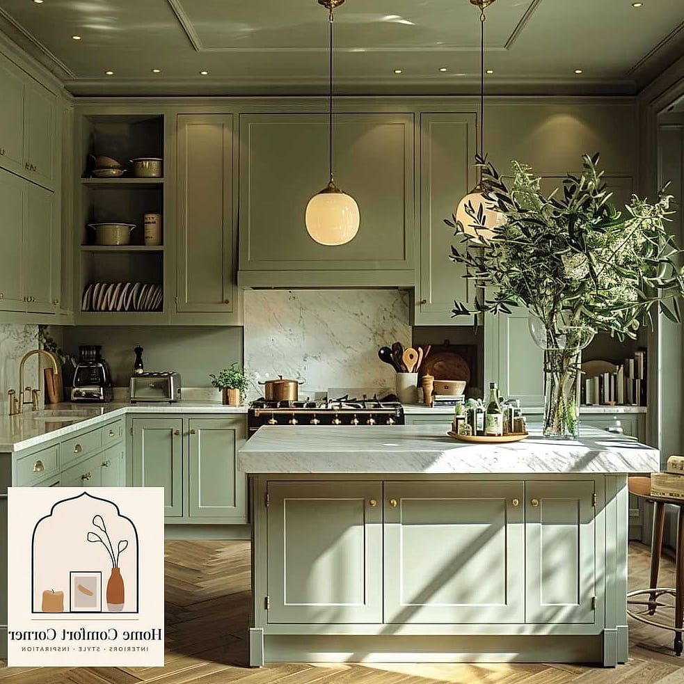 Sage Green Kitchen Cabinets