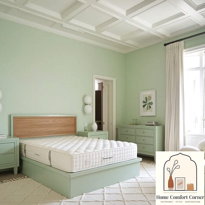 Seafoam Green Built-In Shelving