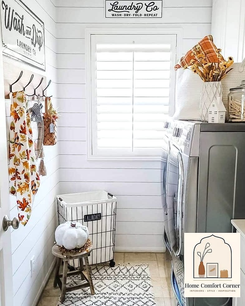 Seasonal Decor on Top of the Closet