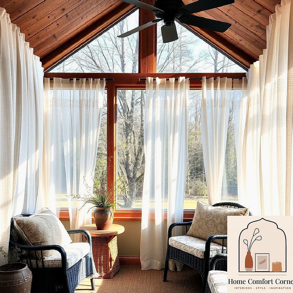 Sheer Curtains for Softness and Privacy