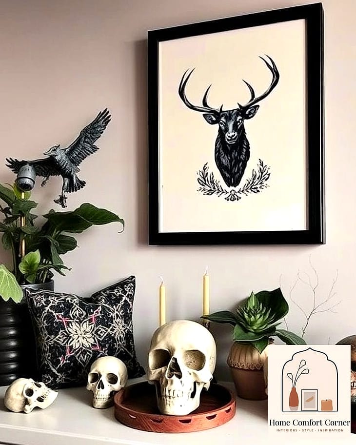 Skull and Nature Motifs