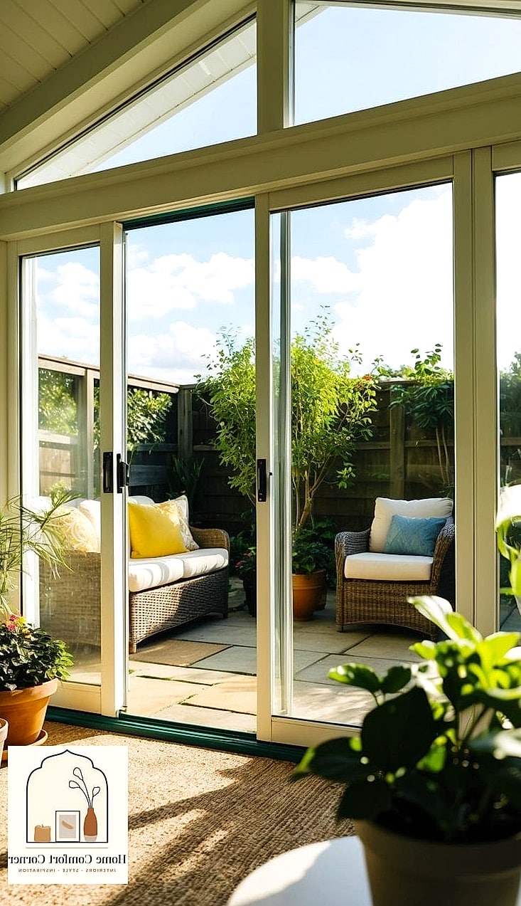 Sliding Glass Doors to the Backyard