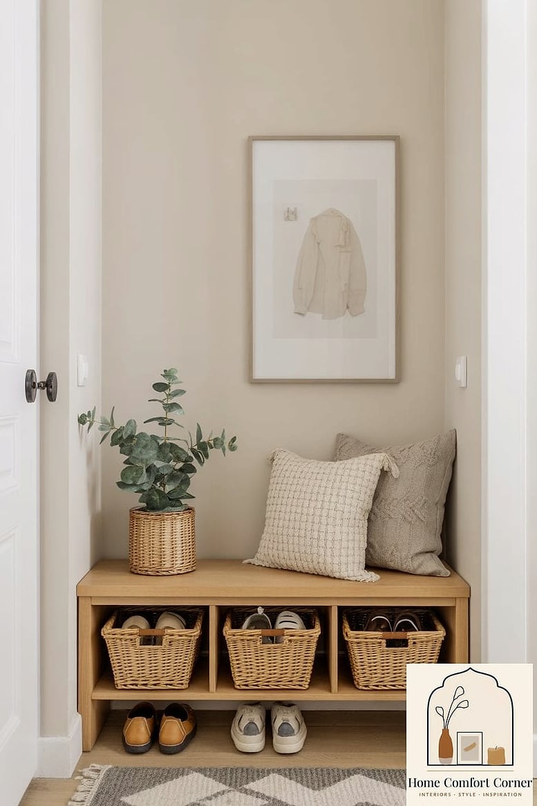 Slim Bench with Hooks Above