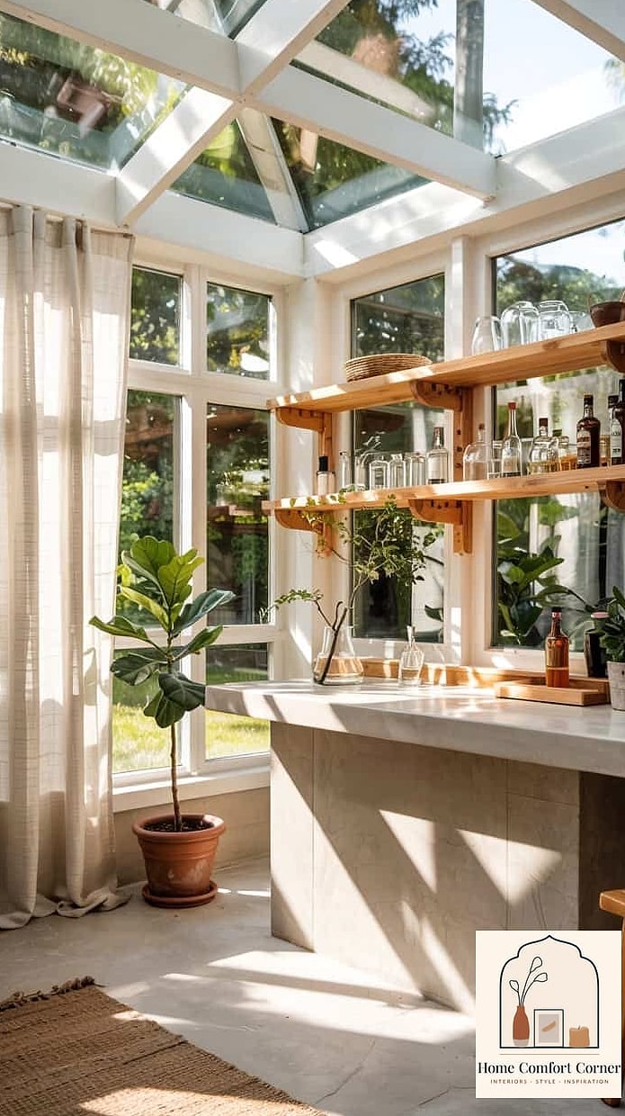 A Small Bar Cart or Beverage Station