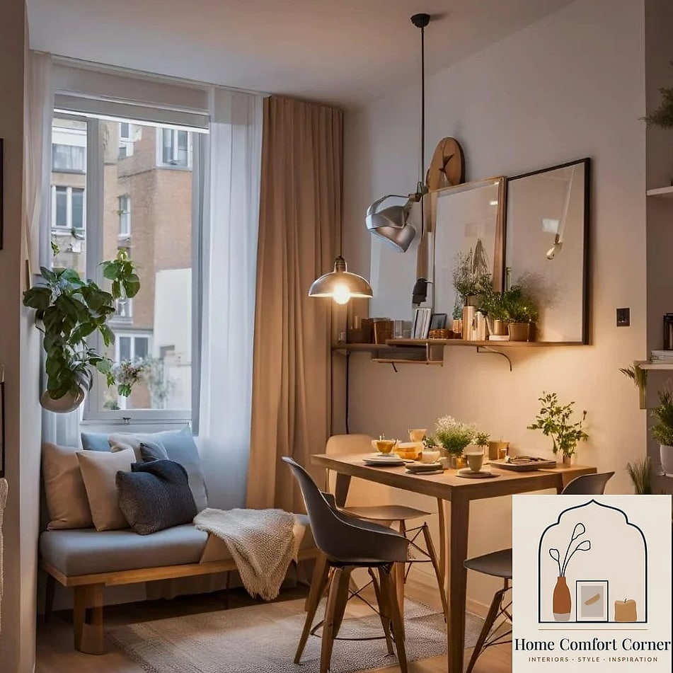 A Small Dining Area with a Drop-Leaf Table
