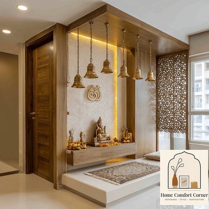 Small Nook Under the Staircase Becomes a Cozy Mandir