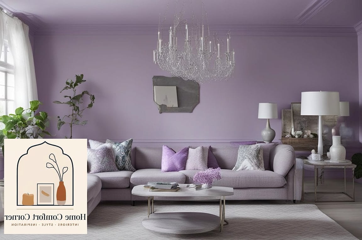 Soft Lilac Accent Chair