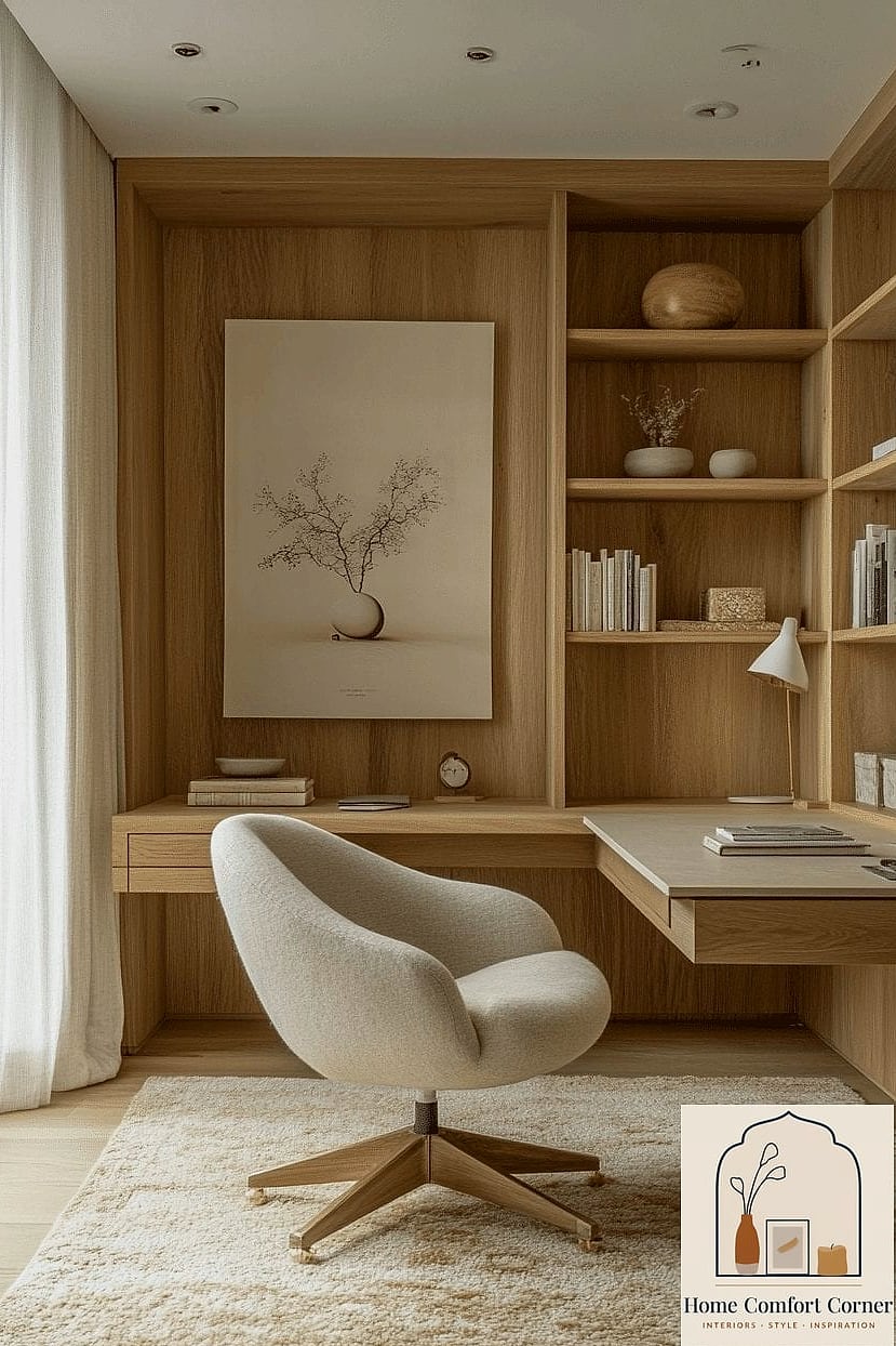 Soft Neutral Palette With Warm Wood Tones