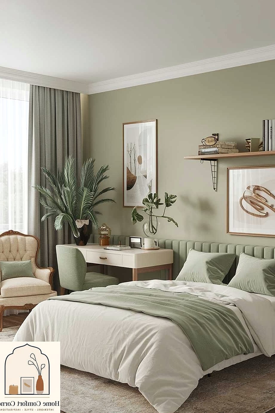 14 Aesthetic Room Paint Ideas Perfect for Every Home Style 3 Soft Sage Green for a Calming Retreat