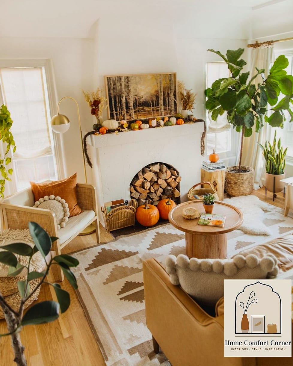 Sparse Living Room to Layered Textile Haven