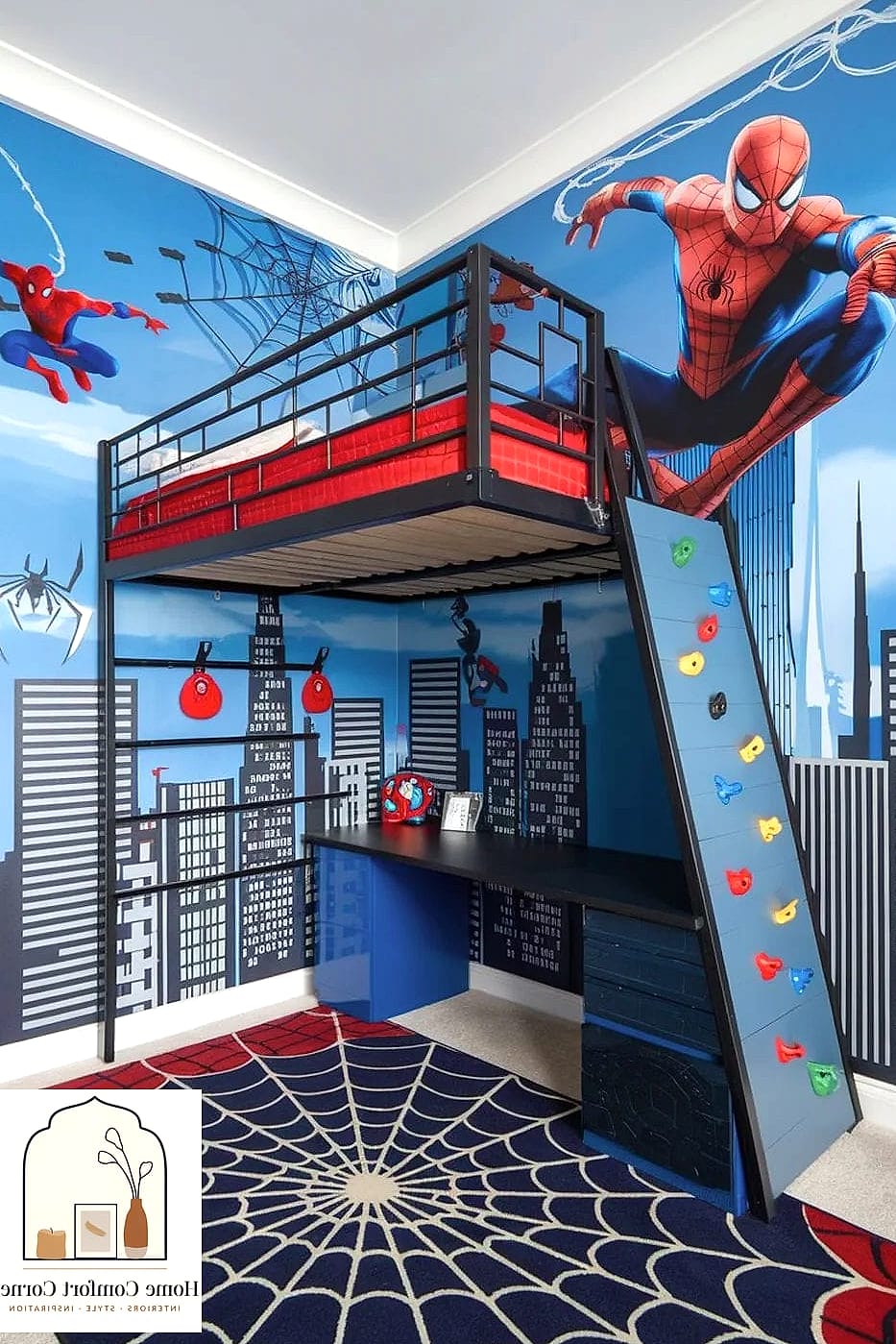 A Spiderman Desk Setup for Homework or Gaming