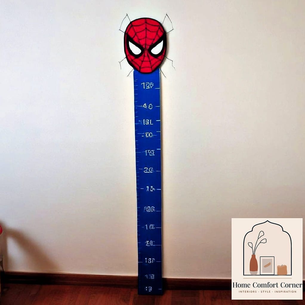 A Spiderman Growth Chart Wall Decal