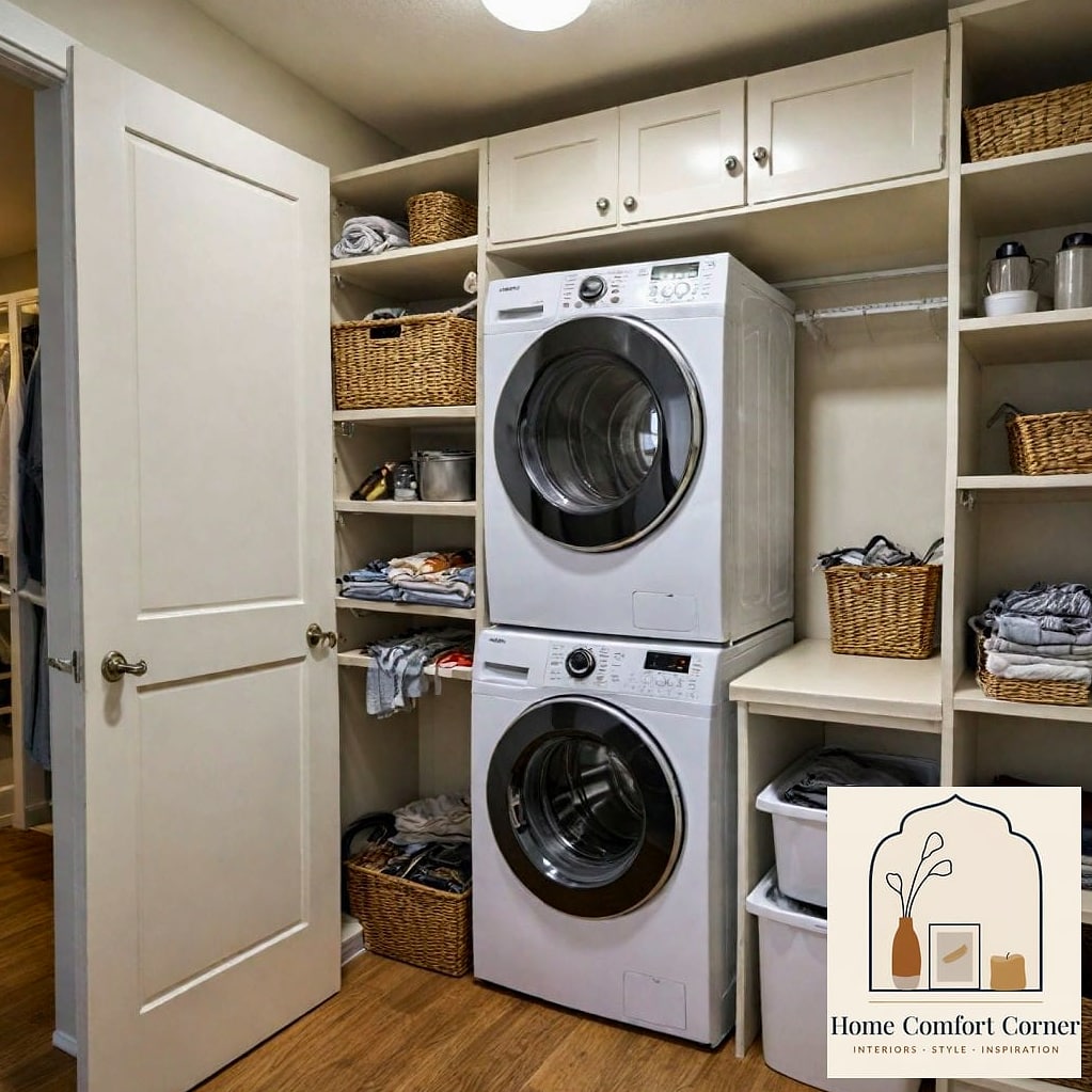 Stackable Washer and Dryer for Tight Corners