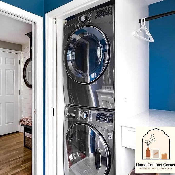 Stacked Washer and Dryer for Vertical Space