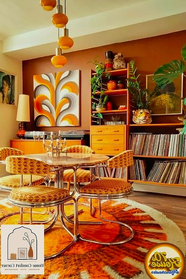 25 70S Home Decor Ideas That Are Both Stylish and Practical 18 Stained Glass Accents