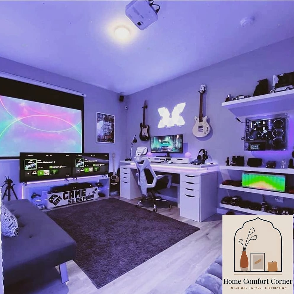 11 Gamer Room Decor Tips From Top Interior Designers 2 Start With a Layout That Actually Works for Your Setup