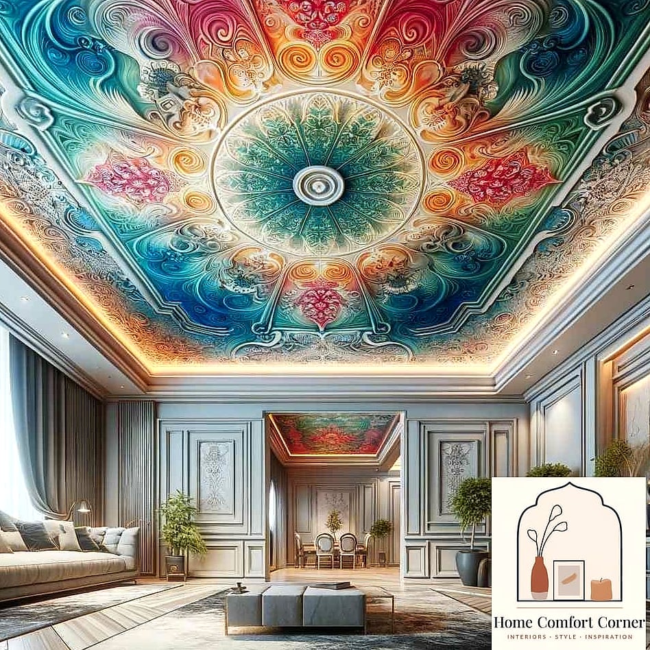 A Statement Ceiling Fixture Instead of Recessed Lighting