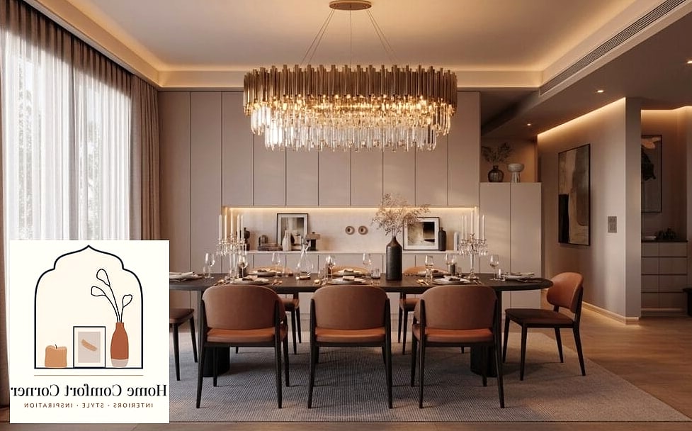 Statement Chandelier as the Centerpiece
