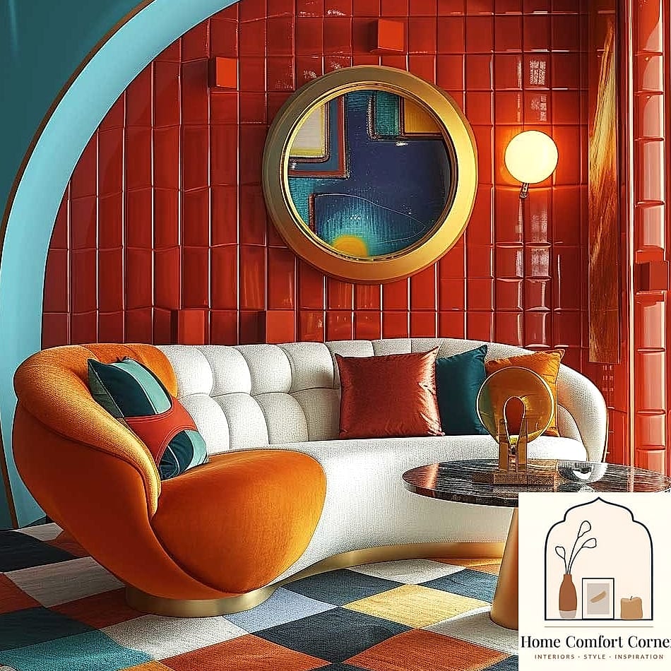 Statement Floor-to-Ceiling Curtains in Bold Prints