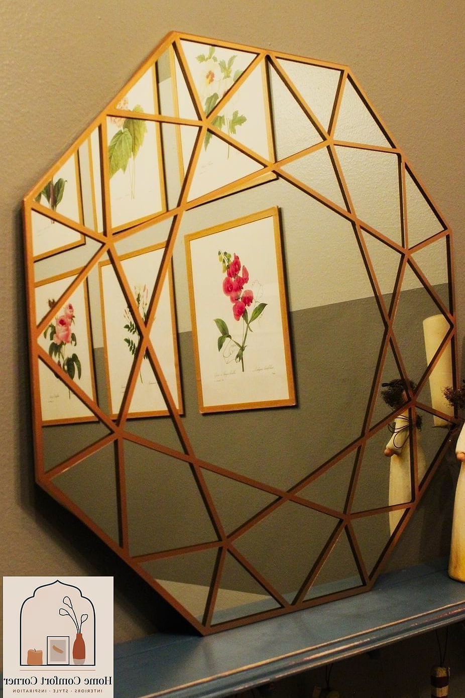 Statement Mirror from a Thrifted Frame