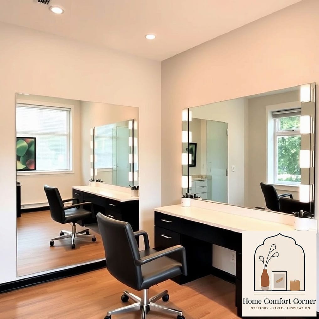 Statement Mirror with Built-In Lighting