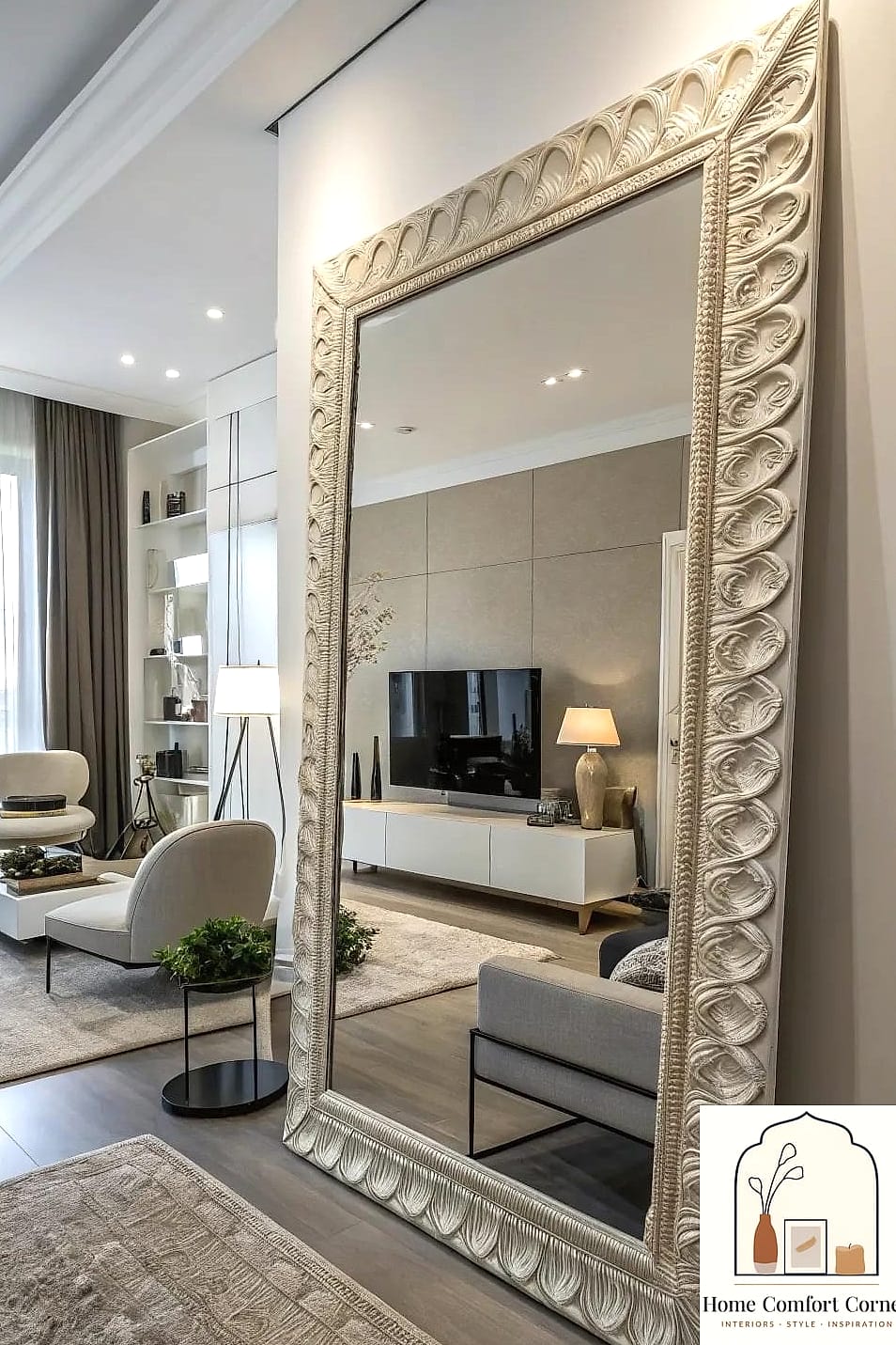 A Statement Mirror in the Entryway