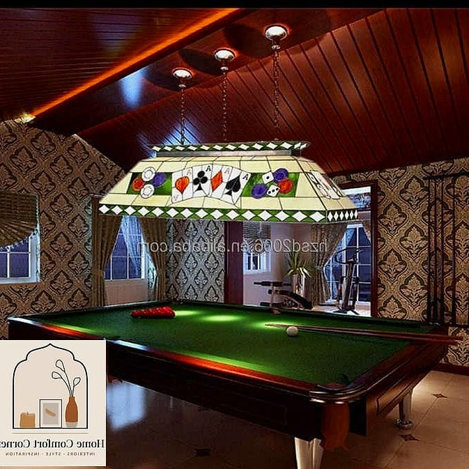 20 Billiards Room Decor Ideas From Homes We Absolutely Love 3 A Statement Pendant Light Over the Table
