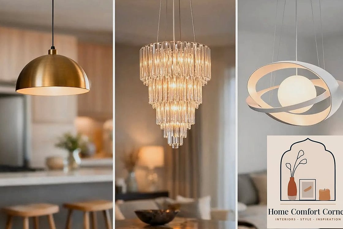 Statement Pendant Lighting Over the Island